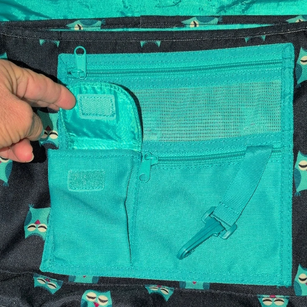 Gap Navy Blue And Teal Owl School Bag -